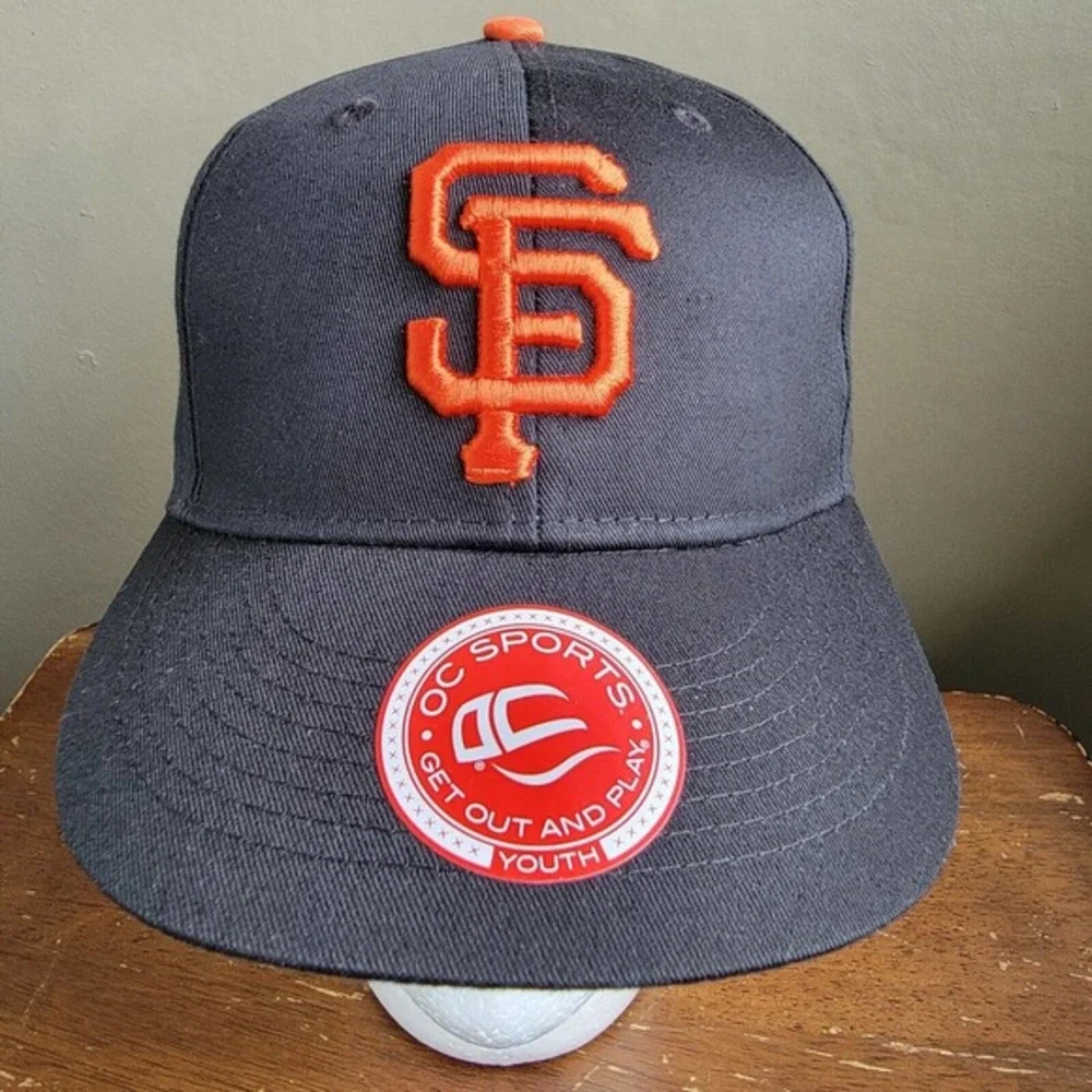 San Francisco Giants‎ Hat SF Logo Team MLB Baseball OC Sports Youth Cap Black